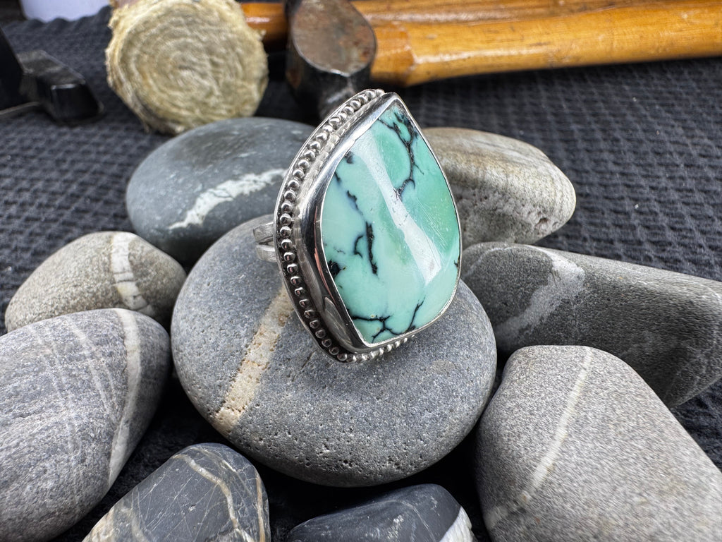 Variscite Sterling Ring