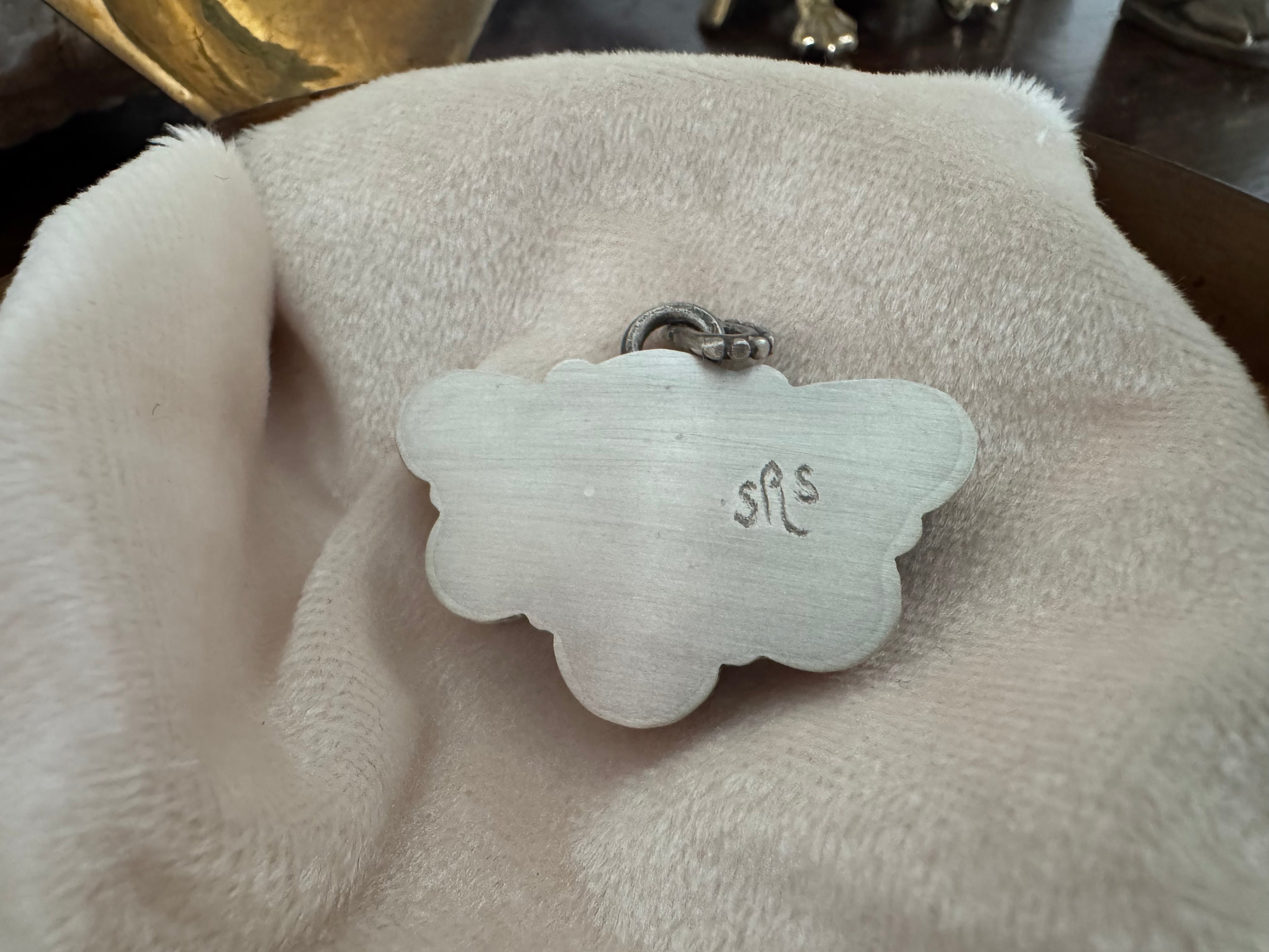 Sterling Silver and Variscite Cluster Pendant