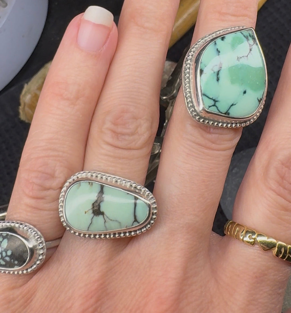 Variscite Sterling Ring